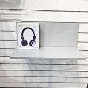 Metallregal, schräg, helles Aluminium, 59 x 20 x H 25,5