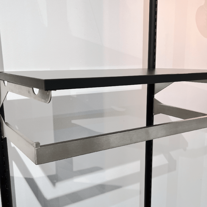 U-Bar 120 cm. Gebürsteter Satin. B-MT