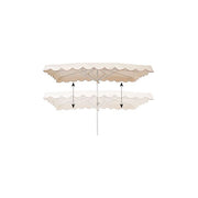 Marktschirm, naturweiß. 4 x 3 m. Höhe 270 cm.