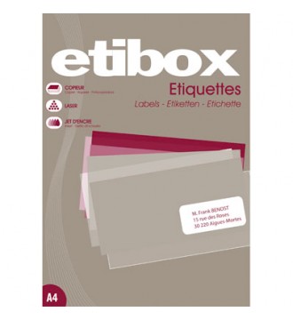 Etiketten, 2 Stück.