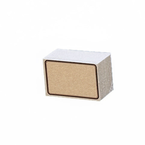 Pappschild, 4x6 cm - Braun/Schwarz. 100 Stück.