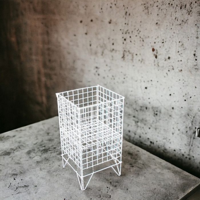 Einkaufskorb – 43 x 43 cm, weiß. Nancy Light