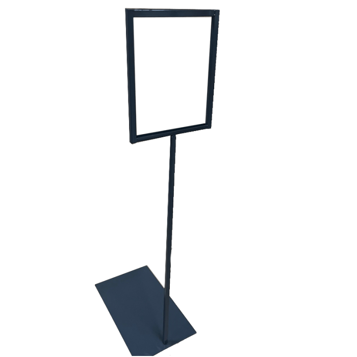 Schildhalter mit Ständer, A5. Anthrazitgrau