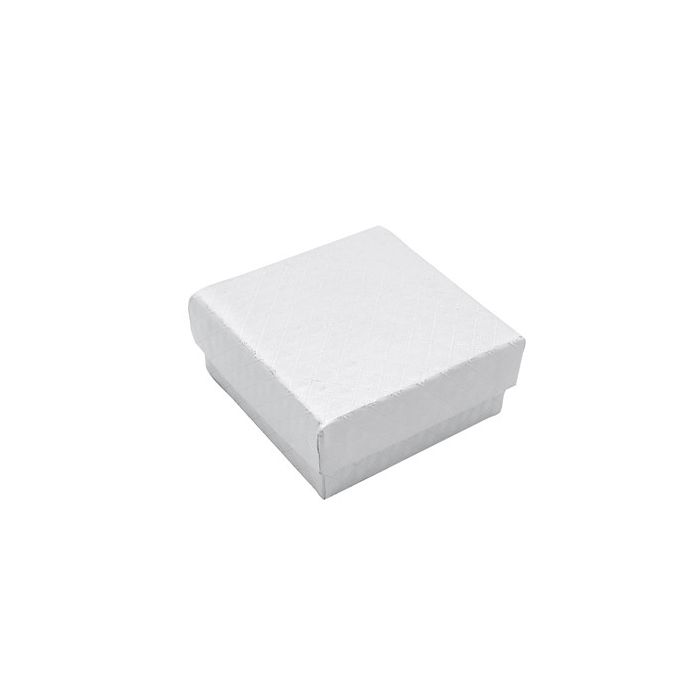 Schmuckkästchen. Weiß. 7,5 x 7,5 x H3,5 - 20 Stück.