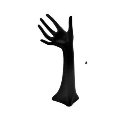 Schmuckhand. Damenmodell. Höhe 30 cm. Schwarzer Samt.