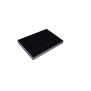 Schmucktablett, 24 Zimmer. Black Flock