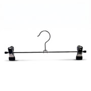 Klemmbügel, Metallbügel (B 30 cm.) - 100 Stk. Schwarz. Hosenbügel
