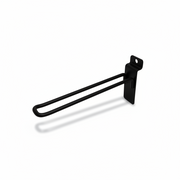 Euro-Haken für Lamellenwand, schwarz, 20 cm