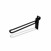 Euro-Haken für Lamellenwand, schwarz, 15 cm