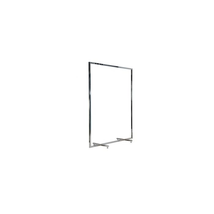 Børstet satin gulvstativ til tøj, bredde 90 cm