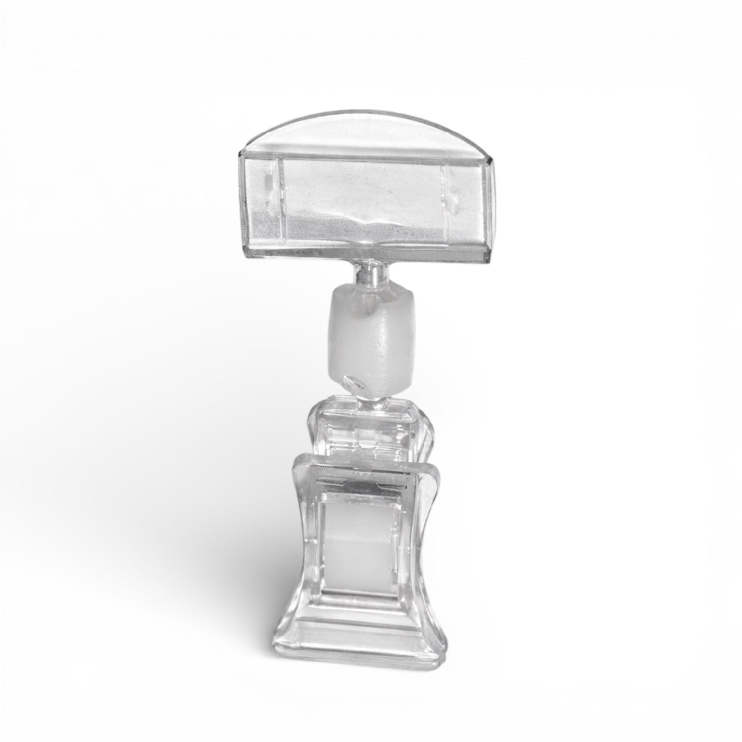 Clear Grip, Schilderhalter, klein, mit schmaler Halterung, transparentes Acrylglas