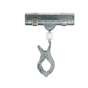 Clear Grip Schilderhalter mit breiter Klemme, transparentes Acrylglas, H10 cm