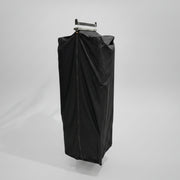 Kollektionspose, med kuffertlukning og håndtag, bomuld, sort, B46 x D 36 x H120 cm. med strop.