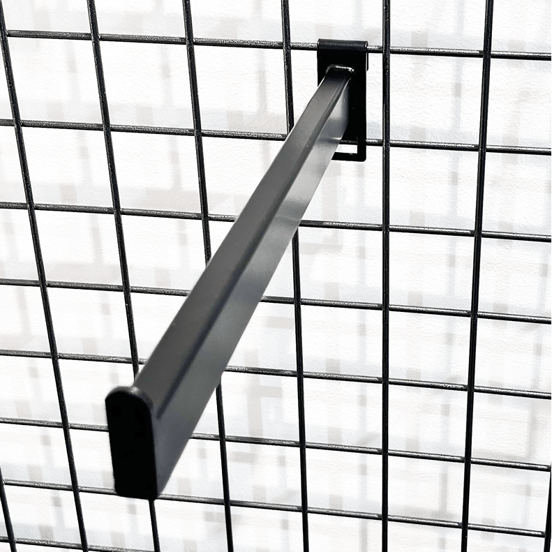 Gerade Fronthalterung für Kühlergrill. Schwarz – 30 cm