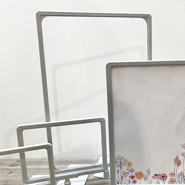 Schildhalter, A3, mit Einlegeplatte, Kunststoff, hellgrau