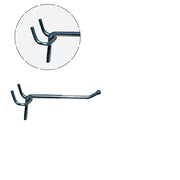 Preisgünstiger Haken für Nut- und Lochbleche, verzinkt, 5 cm, Ø 4 mm