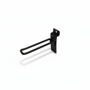 Euro-Haken, für Lamellenwand, schwarz, 10 cm