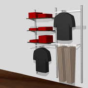 Rohrleitungswand H226 cm B189 cm Ø 60 cm Titan wie abgebildet.