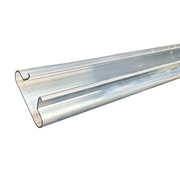 Aluleiste für Lamellenwand, Alu, 120 cm. Passend für Standardpaneele