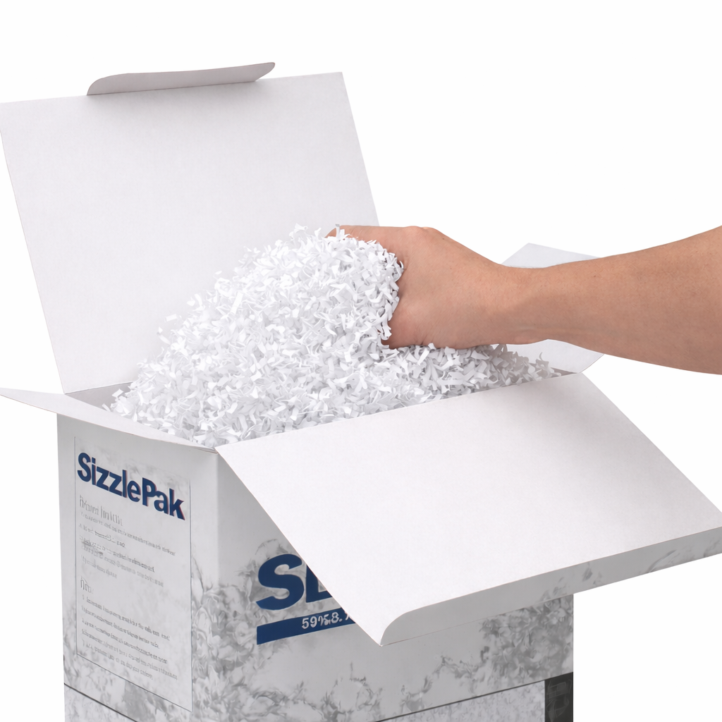 Hvid Sizzlepack fyld til gavekurve, 5 kg