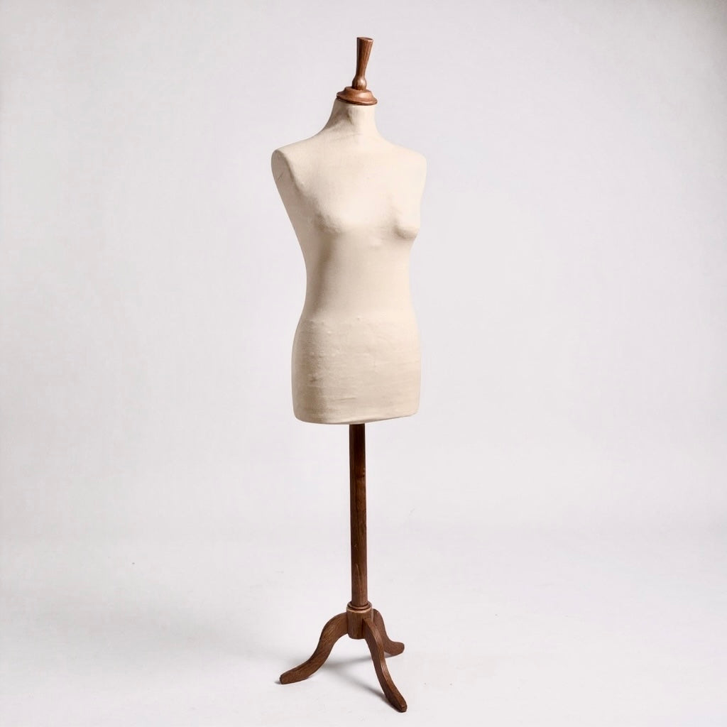 Damegine - langer Körper - 3-beinig - Walnuss