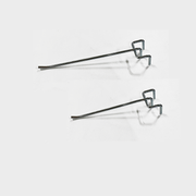 Warenhaken für 6-mm-Dekorationsstangen, Zink, 20 cm, Ø 6 mm. Gabelhaken
