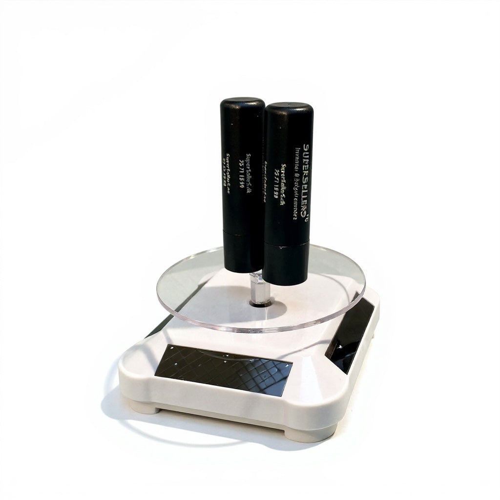 Drehteller, rotierendes Display mit Solarpanel.