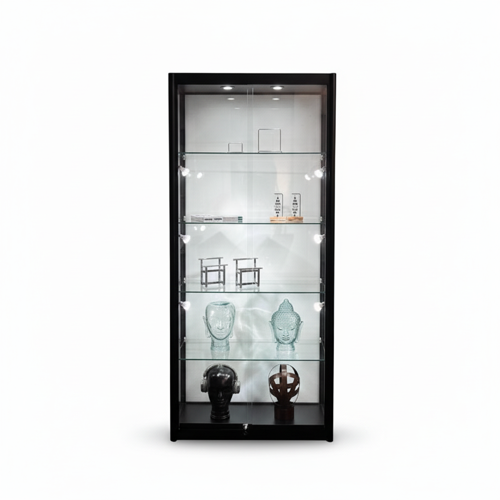 Vitrine H200 - schwarz - Pisa