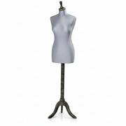 Torino, Damenmodell, silberfarben, langer Korpus, 90 cm hohe Holzpfeife mit Shaker-Verschluss