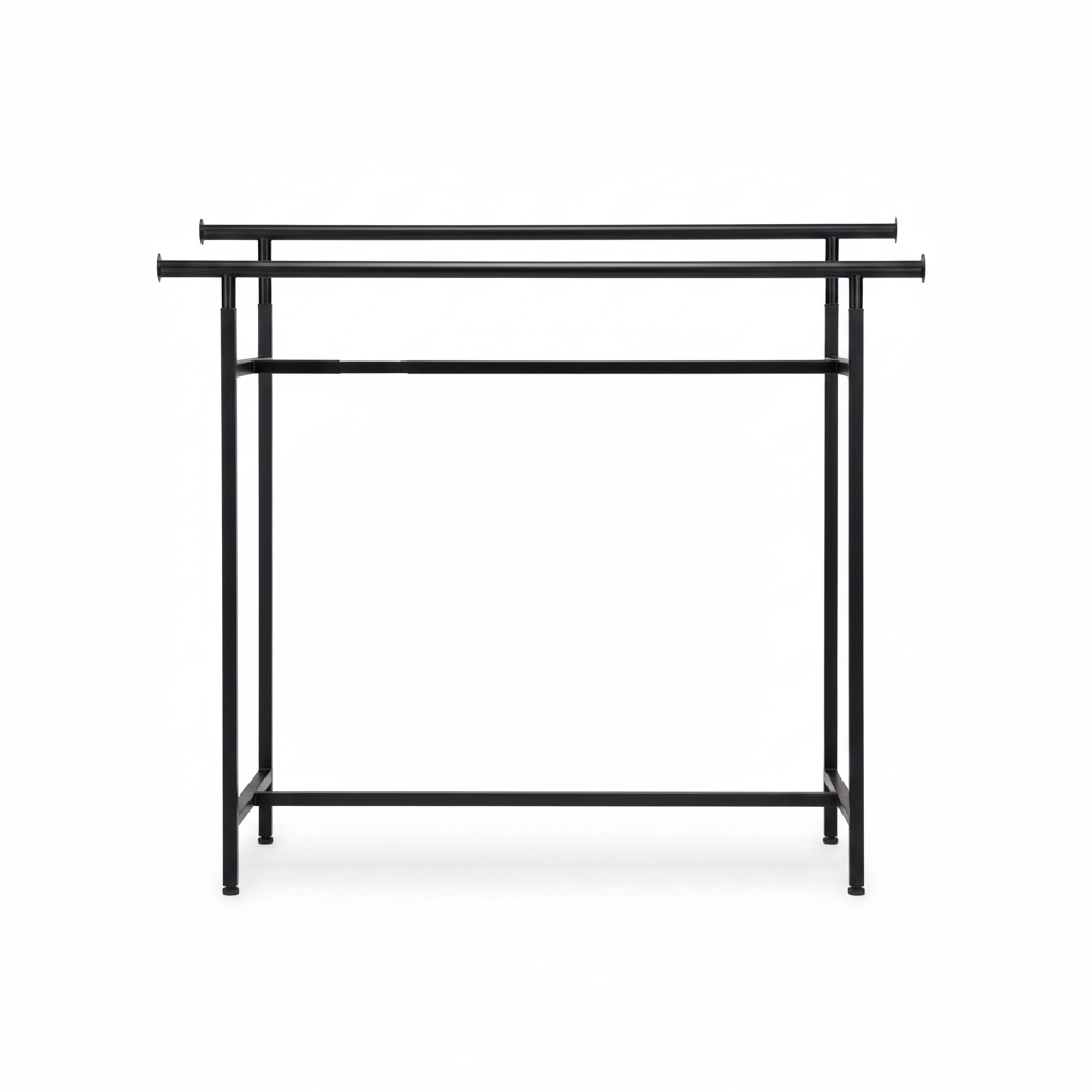 Twin, Doppelständer, höhenverstellbar, schwarz, B150 x H122-170 cm