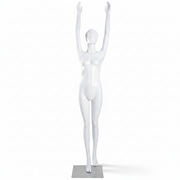Yoga-Schaufensterpuppe (weiblich), Fitness/Yoga – weiß. Sonne