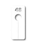 Länglicher weißer Größenteiler, Größe 48