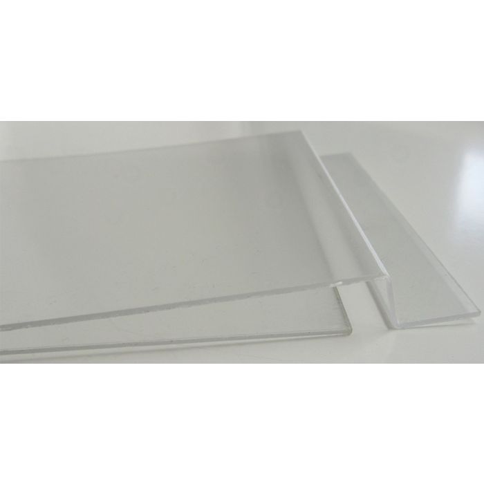 Schildhalter A6 vertikal, Acryl. T-Nut-Platte