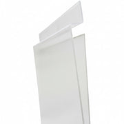 Schildhalter A7 vertikal, Acryl. T-Nut-Platte