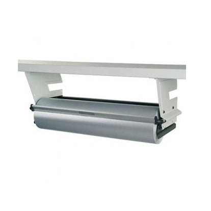 Papierrollen, 50 cm lang. Grau. Kann zum Aufhängen oder Aufstellen verwendet werden.