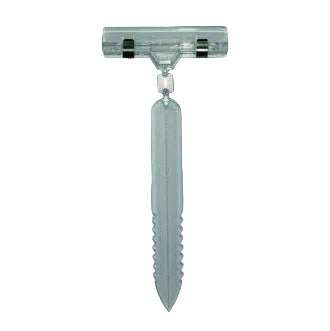 Ice-Pin Clear Grip skilteholder med bred klemme