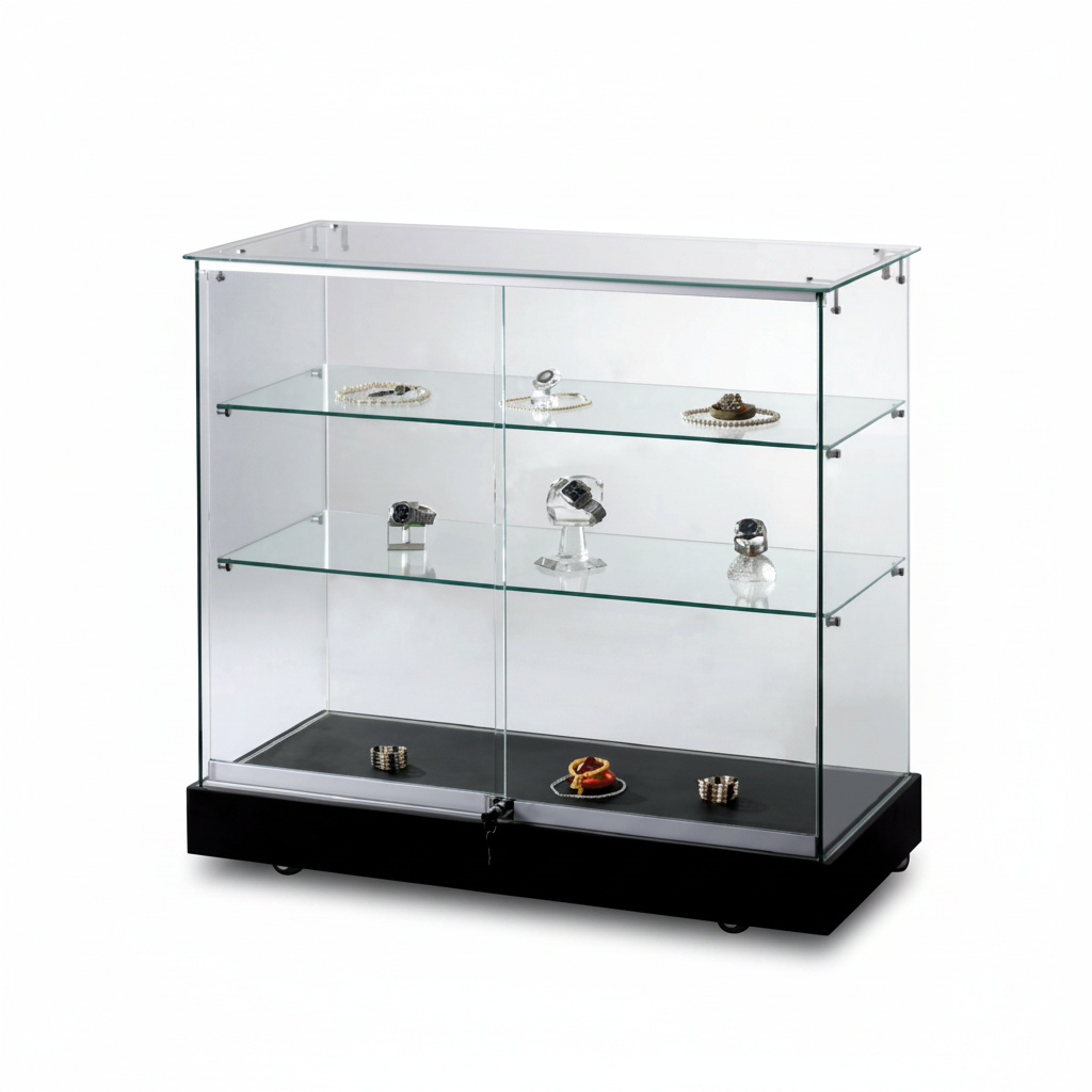 Vitrine - Disk - Toscana 3. B 102 x T 46 x H 90 cm. Schwarz