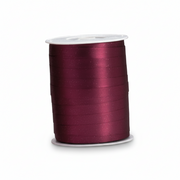 Geschenkband, mattes Metall Bordeaux, 10 mm, Rolle mit 250 m