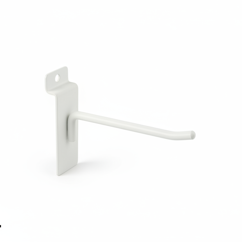 Warenhaken, für Paneele, weiß, 10 cm