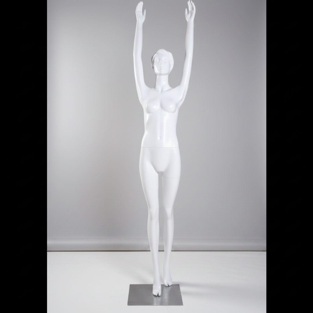 Yoga-Schaufensterpuppe (weiblich), Fitness/Yoga – weiß. Sonne