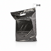 Plastbeutel mit goldbemustertem Blatt - 300 Stk.
