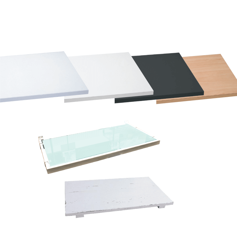 Melaminregal, gerade, Walnuss, 18 mm, 61 x 37 cm