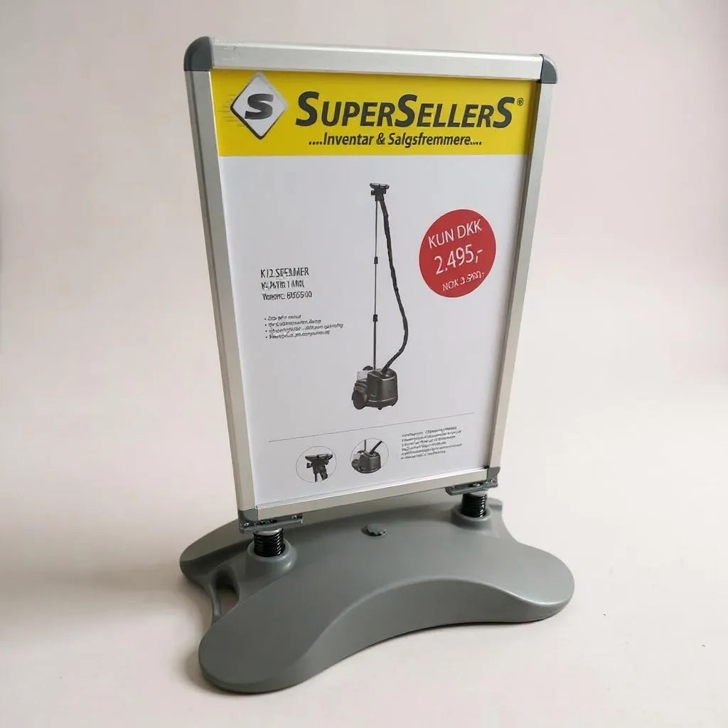 Gadeschild - 70 x 100 cm. - Stormmaster. Alu Waterbase