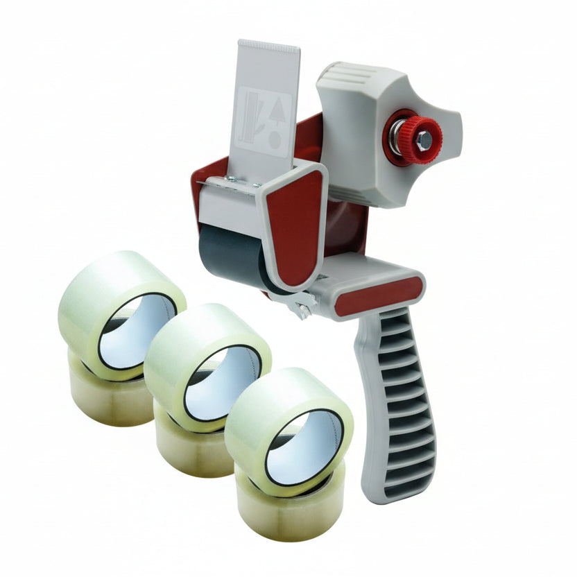 1 Stk. Packbandabroller und 6 Rollen Klebeband