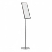 SuperSellerS adjustable aluminum sign holder with a half A4 frame, height adjustable from 53 to 84 cm.
