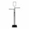 SuperSellerS black adjustable floor clothing rack with two straight arms and a sign holder on a stable base