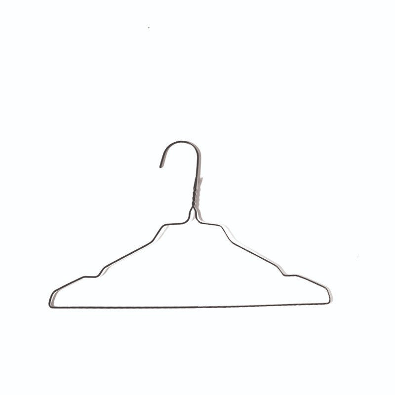 SuperSellerS black powder-coated wire clothes hanger for children, 33 cm wide with an 11 cm hook