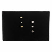 SuperSellerS black display tray for up to 143 rings or earrings, featuring a textured surface for jewelry storage