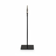 SuperSellerS black sign holder with a 20 cm tall stand and a metal crocodile clip for displaying retail signage.
