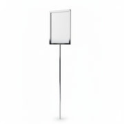 SuperSellerS chrome A4 sign holder on an 80 cm adjustable stand for retail displays